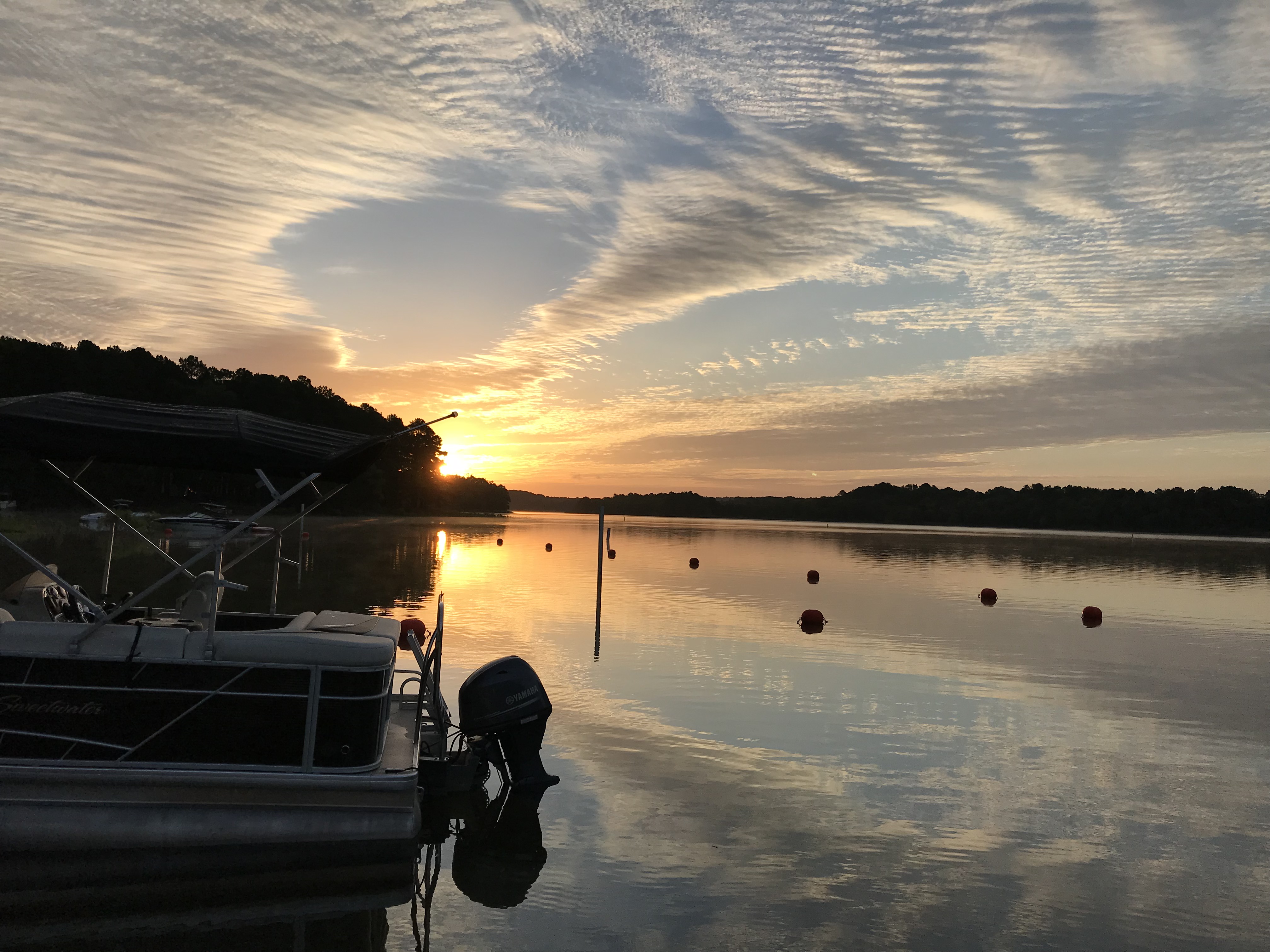 Sunrise Photo Over Lake DeGray in Arkansas